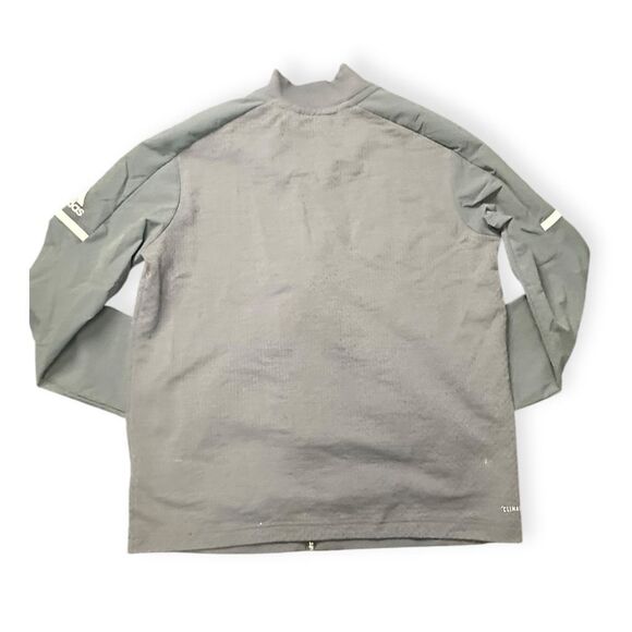 ADIDAS Men’s Gray Climalite Full Zip Squad Jacket Size Medium - Picture 2 of 5